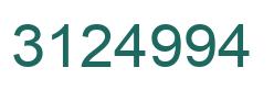 Number 3124994 green image