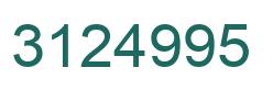 Number 3124995 green image