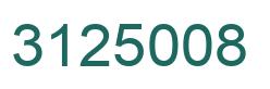 Number 3125008 green image