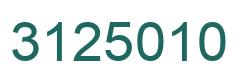Number 3125010 green image