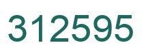 Number 312595 green image
