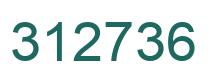 Number 312736 green image