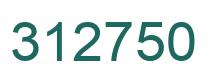 Number 312750 green image