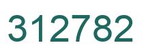 Number 312782 green image