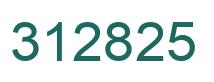 Number 312825 green image