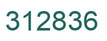 Number 312836 green image
