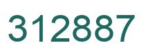 Number 312887 green image