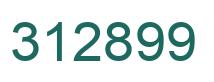 Number 312899 green image