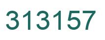 Number 313157 green image