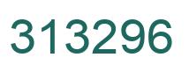 Number 313296 green image