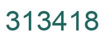Number 313418 green image