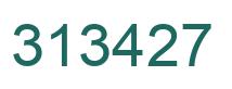 Number 313427 green image