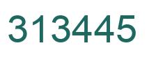 Number 313445 green image