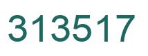 Number 313517 green image