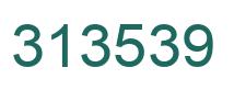 Number 313539 green image