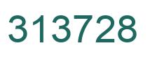 Number 313728 green image