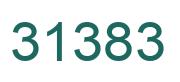 Number 31383 green image