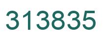 Number 313835 green image