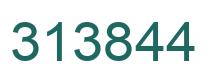 Number 313844 green image