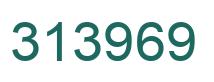 Number 313969 green image