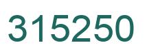 Número 315250 imagen verde