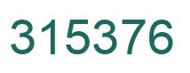 Number 315376 green image