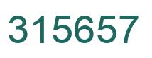 Number 315657 green image