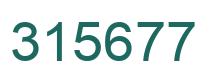 Number 315677 green image