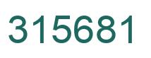 Number 315681 green image