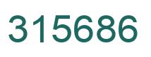 Number 315686 green image