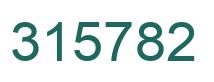 Number 315782 green image