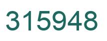 Number 315948 green image