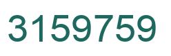 Número 3159759 imagen verde