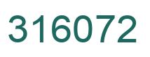 Number 316072 green image