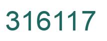 Number 316117 green image