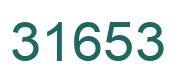 Number 31653 green image