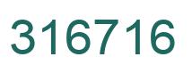 Number 316716 green image