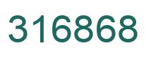 Number 316868 green image