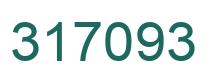Number 317093 green image