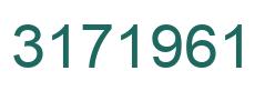 Number 3171961 green image