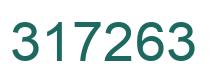 Number 317263 green image