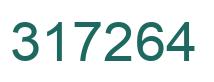 Number 317264 green image