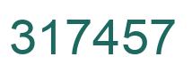 Number 317457 green image