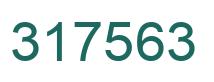 Number 317563 green image