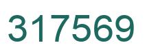 Number 317569 green image