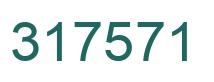 Number 317571 green image