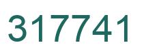 Number 317741 green image