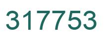 Number 317753 green image