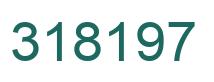 Number 318197 green image