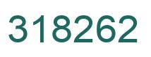 Number 318262 green image
